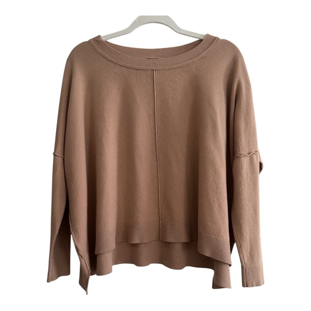 VICI Ryleigh Cashmere Blend Oversized Cropped Sweater in shade Mocha Size Small